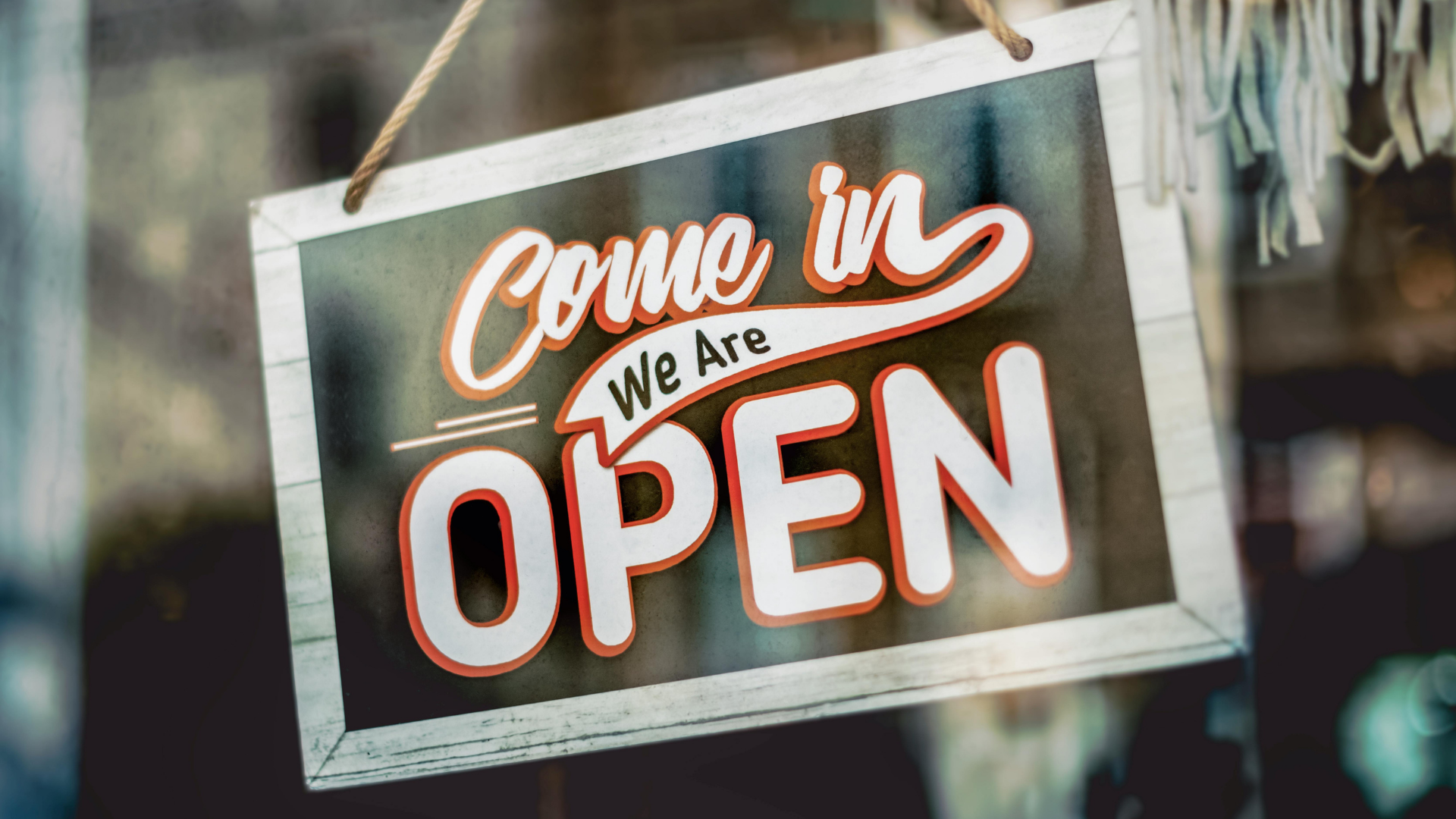 open sign