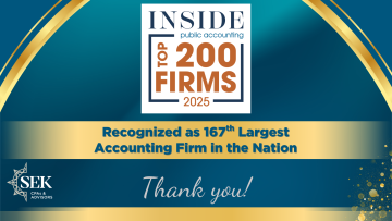 SEK Named as Leading CPA Firm in the Nation