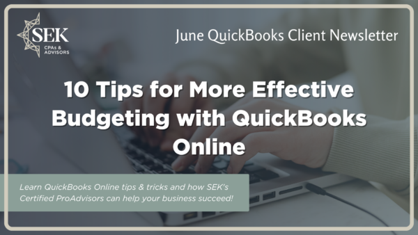 10 Tips for More Effective Budgeting with QuickBooks Online