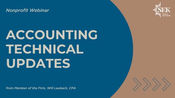 Accounting Technical Updates