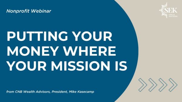 Putting Your Money Where Your Mission Is