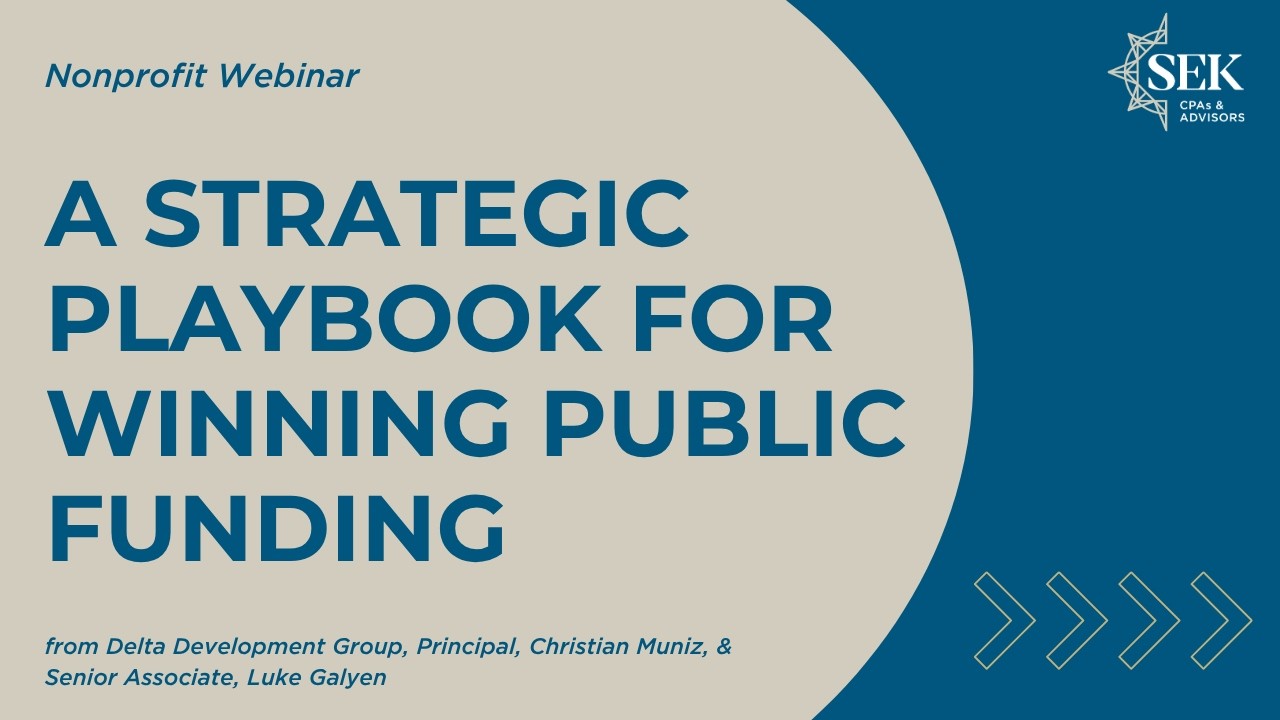 A Strategic Playbook for Winning Public Funding