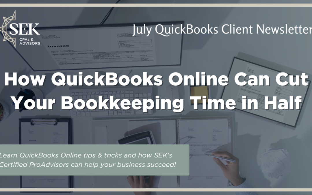 How QuickBooks Online Can Cut Your Bookkeeping Time in Half