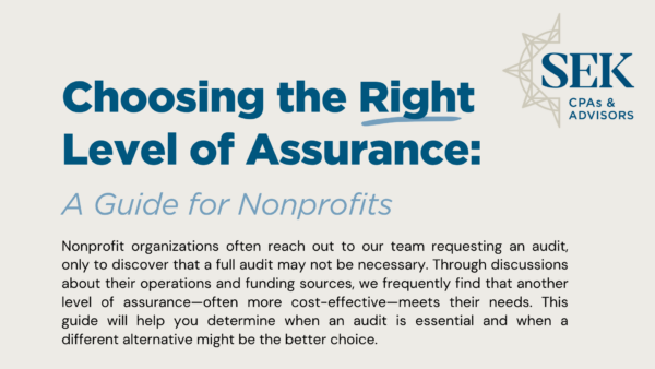 Choosing the Right Level of Assurance for Nonprofits