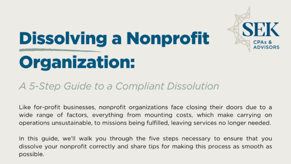 Dissolving a Nonprofit Organization