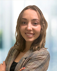 woman with brown jacket