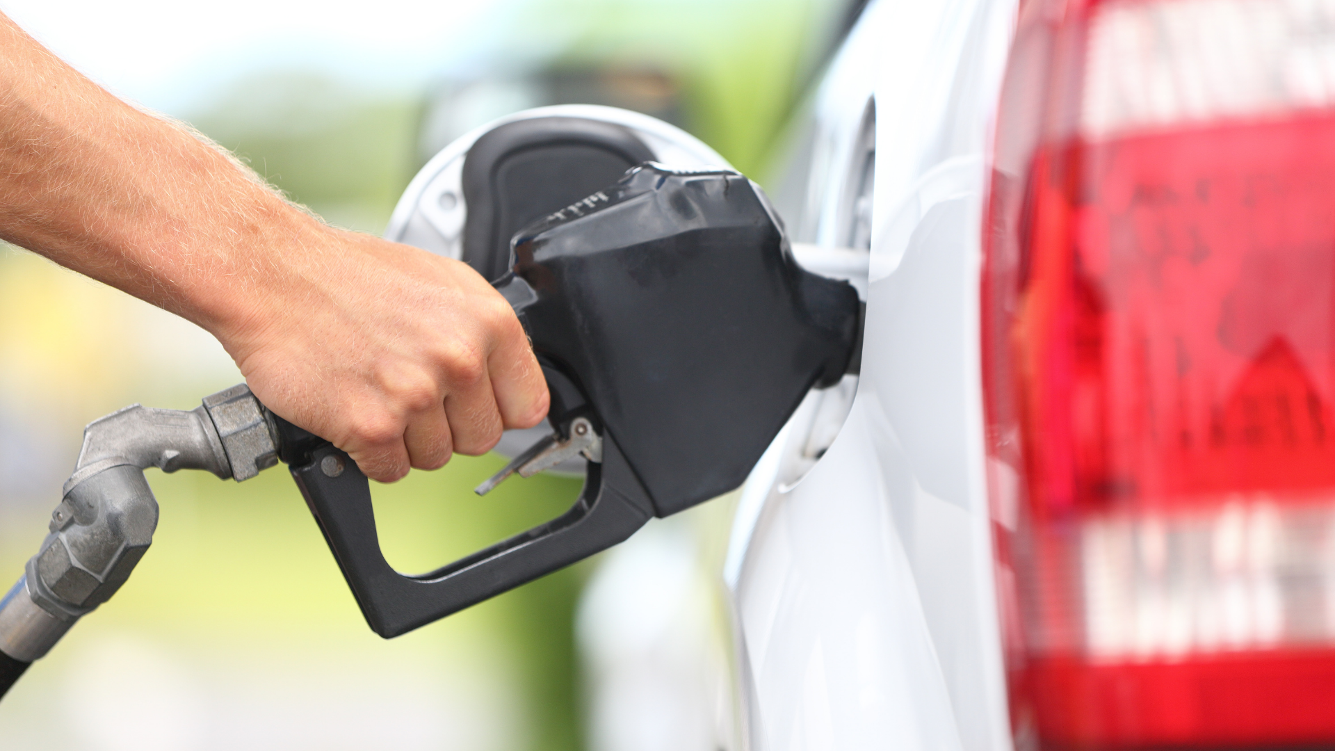 filling gas tank