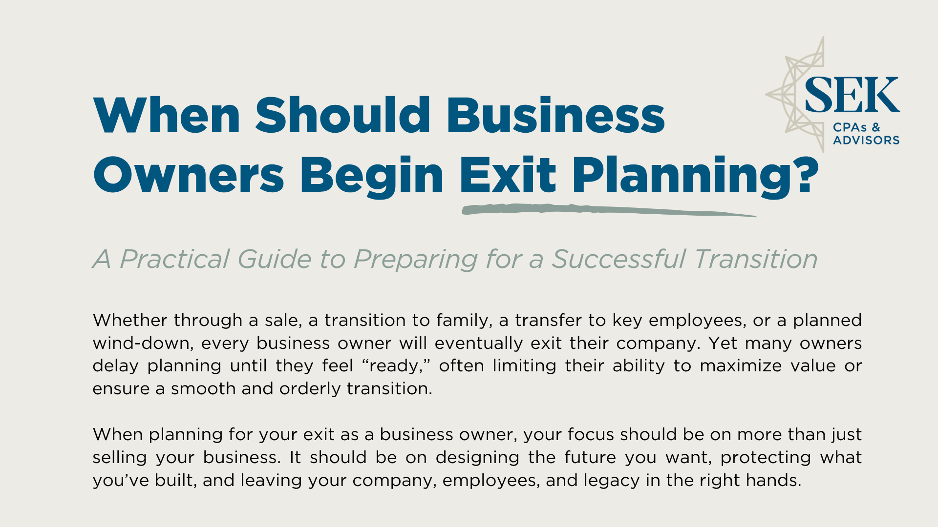 exit planning