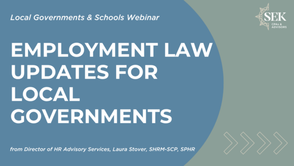 Employment Law Updates for Local Governments