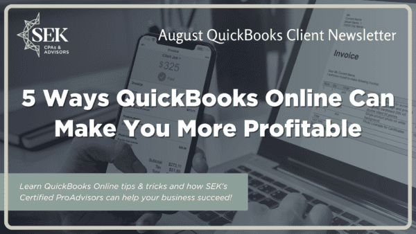 5 Ways QuickBooks Online Can Make You More Profitable