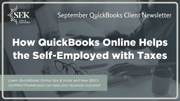 How QuickBooks Online Helps the Self-Employed with Taxes