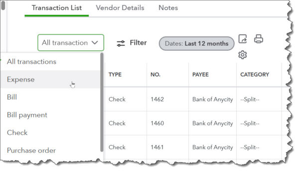 vendor details