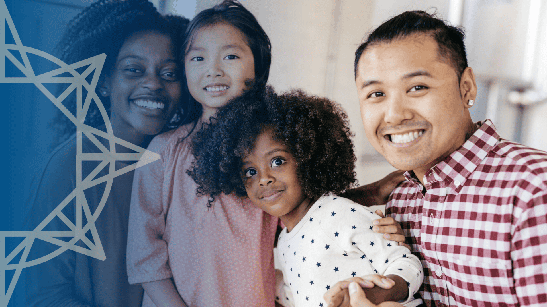 Blended family of four