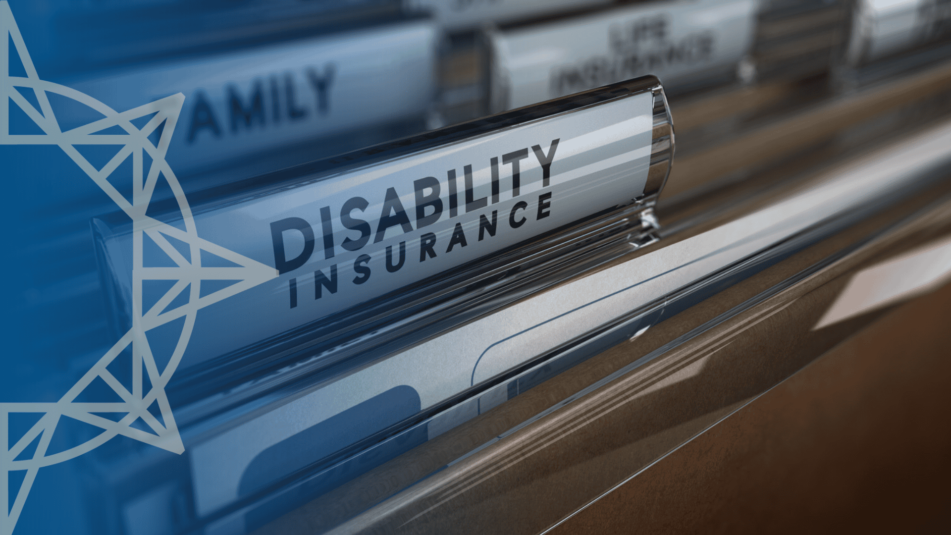 File folder labeled disability insurance