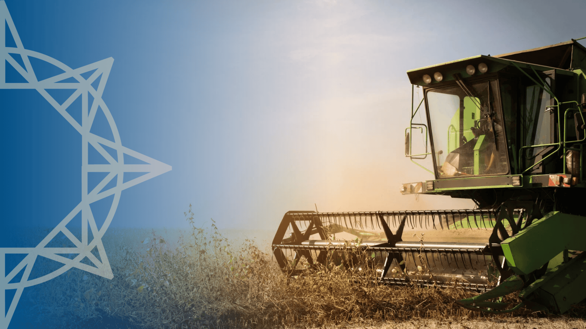 farm equipment harvesting crops